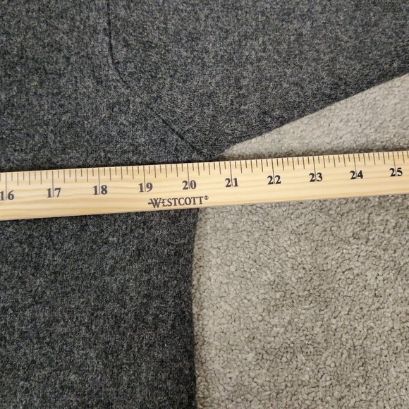 Brooksfield Men's Sweater Size XL Gray Wool V Neck Business Casual Office Comfy - Picture 5 of 6